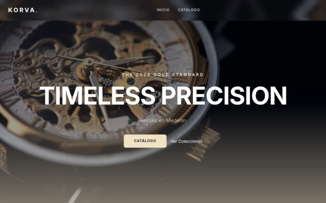 Interfaz de Korva, aplicación web desarrollada por Juan José García